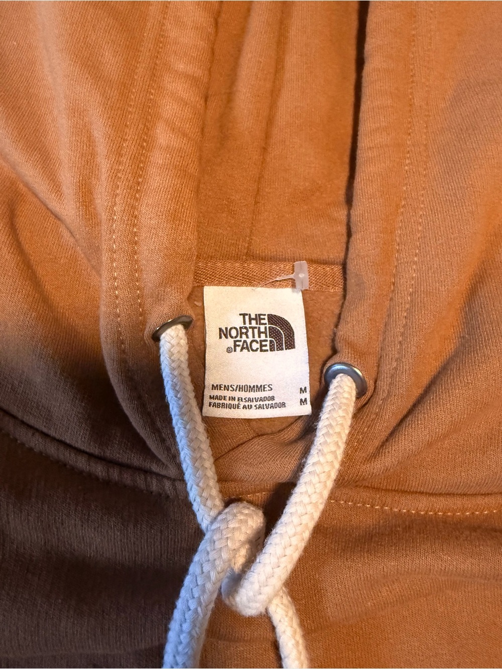 The North Face Pullover Hoodie in Camel Brown with White Logo Patch